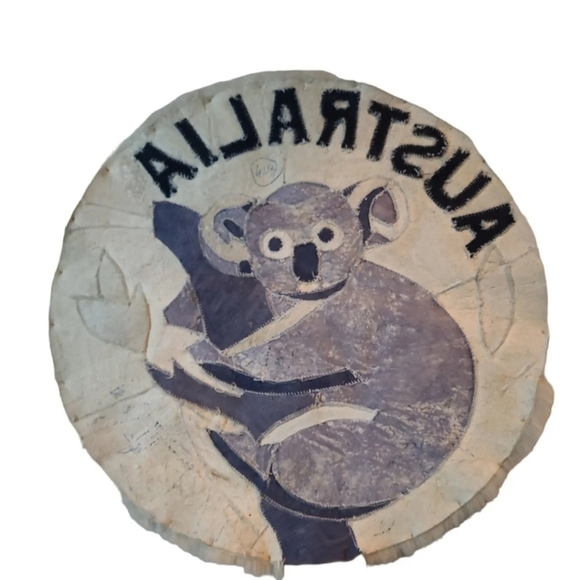 Vintage Australian Sheepskin Koala Scatter Throw Area Rug Mat - Picture 4 of 4
